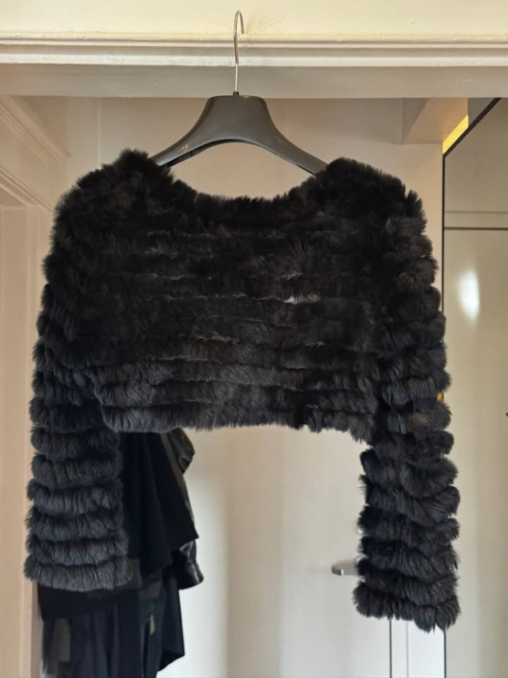 BCBG MAXAZRIA Rabbit Fur Bolero - Picture 3 of 3